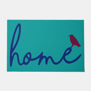 Paillasson Drôle Bird Doormat, Home Lover Mat, Oiseau coloré