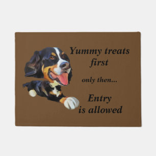 Paillasson Drôle Cartoon Bernese Mountain Dog Doormat