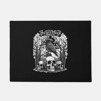 Paillasson Drôle F Caw F Raven Halloween