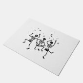Paillasson Drôle Halloween Danser Skeletons Happy Halloween (Incliné)