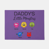 Paillasson Drôle Halloween le petit monstre de papa (Devant)