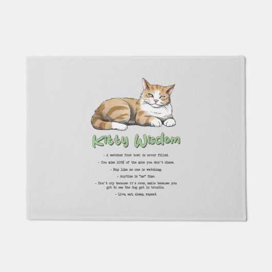 Paillasson Drôle Kitty sagesse (Devant)