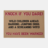 Paillasson Drôle Knock Si Tu Oses (Devant)