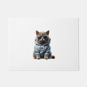 Paillasson Drôle Lazy British Shorthair Chillin Relaxant
