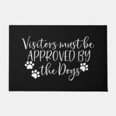 Paillasson Drôle- Les visiteurs doivent être approuvés par le (Devant)