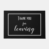 Paillasson Drôle "Merci de départ" Introvert Antisocial (Devant)