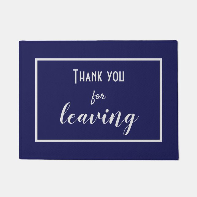 Paillasson Drôle "Merci de départ" Introvert Antisocial (Devant)