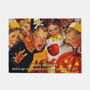 Paillasson Drôle Mi-Siècle Halloween douces Porte dent Mat