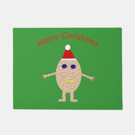 Paillasson Drôle OEuf de Noël Mat (Devant)