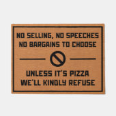 Paillasson Drôle Pas de recherche d'Humour Rustique Brown min (Devant)