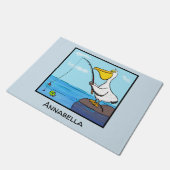 Paillasson Drôle pélican de pêche (Incliné)