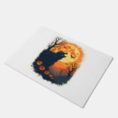 Paillasson Drôle Tortoise Halloween Silhouette Tortois Éffray (Incliné)