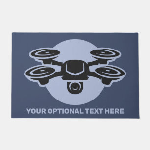 Paillasson Drone de texte personnalisé