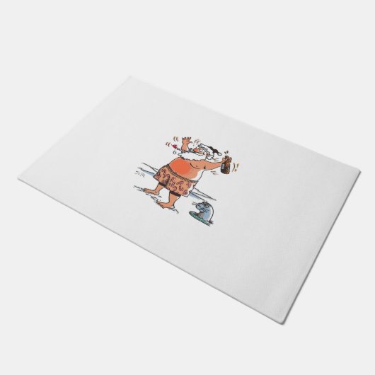 Paillasson Drunk Père Noël w joint doormat (Incliné)
