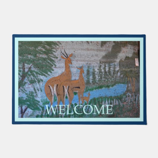 Paillasson Druze Street Art - Gazelle (Devant)