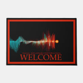 Paillasson Dualité à onde de particules - Bienvenue (Devant)