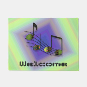 Paillasson Dubstep Notes Doormat