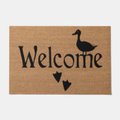 Paillasson Duck Welcome Doormat, Drôle Duck Lover Cadeau (Devant)