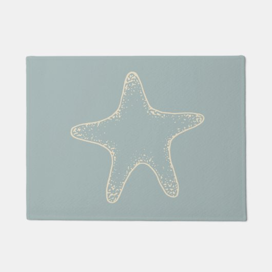 Paillasson Dusty Aqua Starfish (Devant)