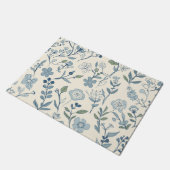 Paillasson Dusty Blue Wildflower Meadow Botanical Pattern (Incliné)