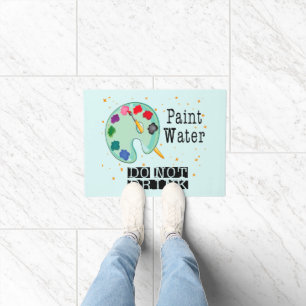 Paillasson Eau de peinture ne buvez pas