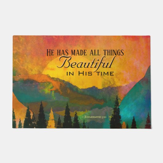 Paillasson Ecclesiaste 3:11 Has made all things beautiful (Devant)