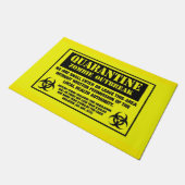 Paillasson Éclosion de zombie de quarantaine (Incliné)