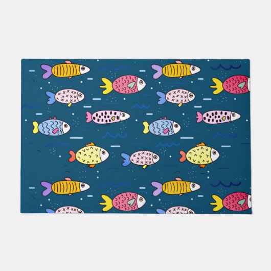 Paillasson École colorée de poissons (Devant)