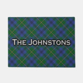 Paillasson écossais de tartan de Johnston de clan (Devant)