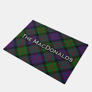 Paillasson écossais de tartan de MacDonald de cla