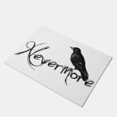 Paillasson Edgar Allen Poe Raven plus jamais Halloween (Incliné)