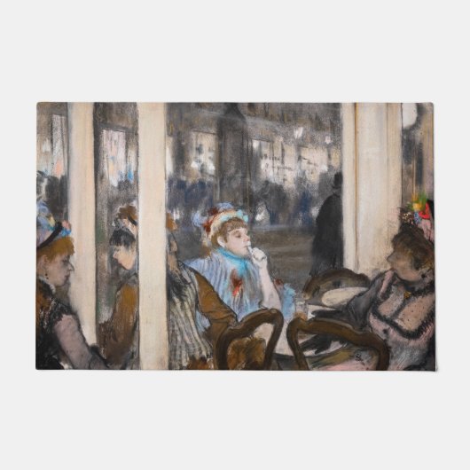 Paillasson Edgar Degas - Femmes sur une terrasse de café en s (Devant)