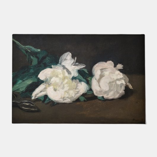 Paillasson Edouard Manet - Branche des pivoines blanches, sec (Devant)