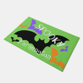 Paillasson Éffrayant chauves-souris vert (Incliné)