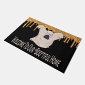 Paillasson Éffrayant Fantôme Funny Halloween Bienvenue (Incliné)