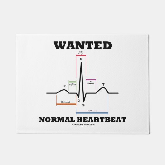 Paillasson Électrocardiogramme ECG Recherché normal (Devant)