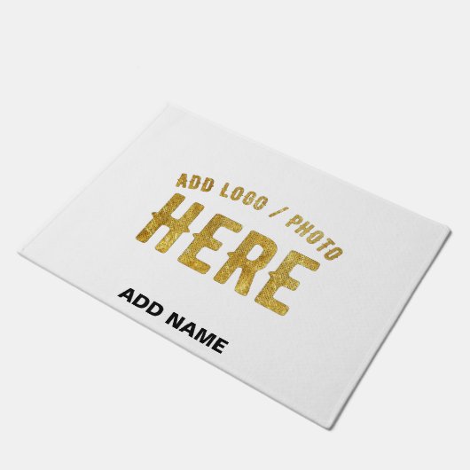PAILLASSON ÉLÉGANT BLANC PERSONNALISABLE MODERNE DE MARQUE VÉ (Incliné)