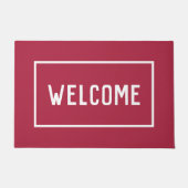 Paillasson Elegant Burgundy Welcome (Devant)