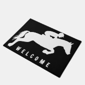 Paillasson Élégant cavalier équestre moderne (Incliné)