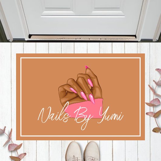 Paillasson Élégant Chic Marque Salon À ongles Bienvenue Artis