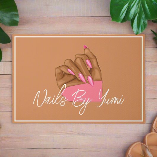 Paillasson Élégant Chic Marque Salon À ongles Bienvenue Artis