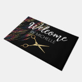 Paillasson Elégant coiffeur Salon Nom Porte (Incliné)