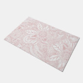Paillasson Elégant faux rose or design de mandala floral (Incliné)