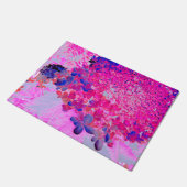 Paillasson Elégant Fuchsia et bleu foncé Limelight Hydrangea (Incliné)