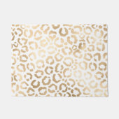 Paillasson Elegant Gold White Leopard Cheetah Animal Print (Devant)