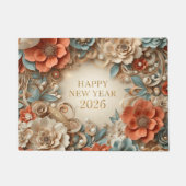Paillasson elegant happy new year 2026 welcome mat (Devant)