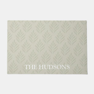 Paillasson Élégant intemporel Beige Botanique Motif personnal