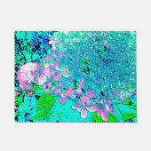 Paillasson Élégant Limelight rose et bleu Hydrangea (Devant)