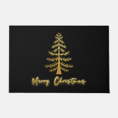 Paillasson Elégant luxe brillant parties scintillant or arbre (Devant)