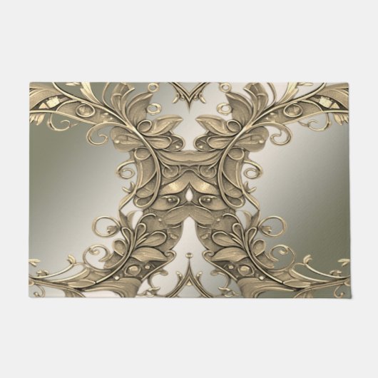 Paillasson Élégant mat décoratif or moderne (Devant)
